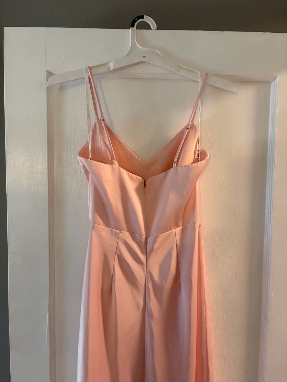 Birdy Grey Theresa Dress- Matte Satin Fabric & Blush Pink Blush Color - Picture 8 of 13